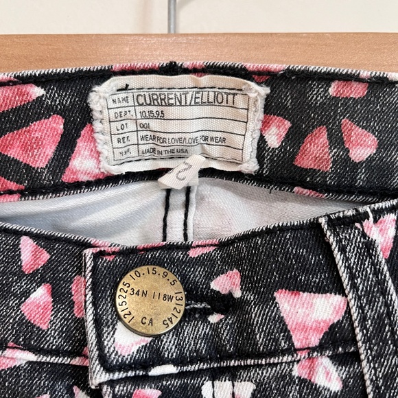 Current Elliot stiletto jeans “stained glass” - Picture 5 of 6